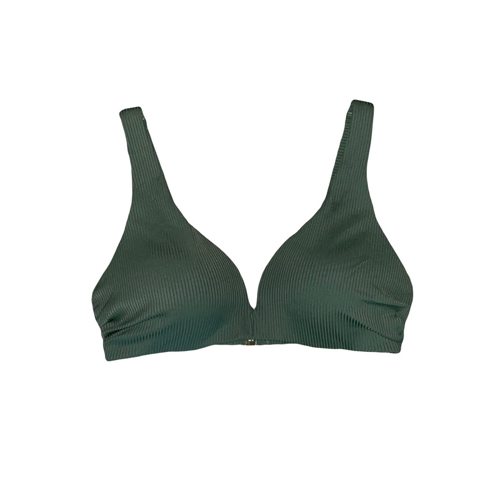 H&M Dark Green XL Bikini Top